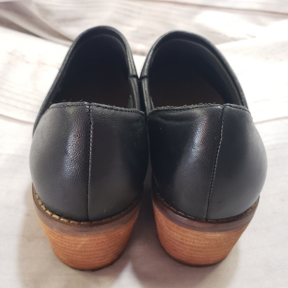🌞SOLD🌞 Crown Vintage Black Leather Booties Open Side Womens 6.5 Morrison - Picture 7 of 11